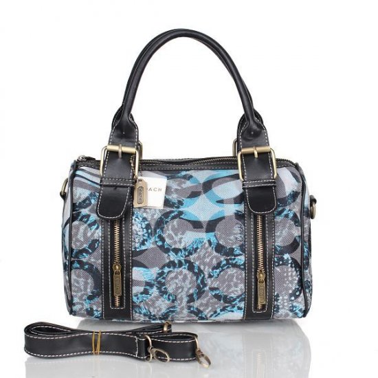 Coach Poppy In Signature Medium Blue Luggage Bags CEB | Coach Outlet Canada